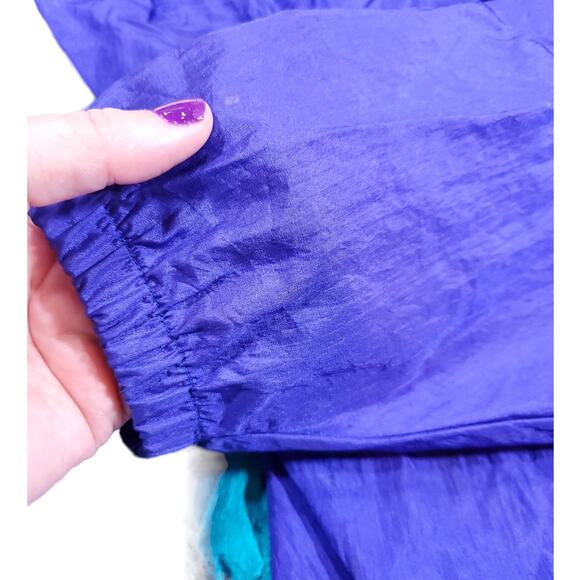 Norm Thompson | Vintage Color Block Wind Breaker-Work Out Jacket | Size M - Picture 7 of 9